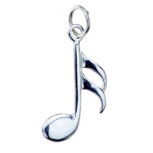 Sterling Silver Charm 16th Note
