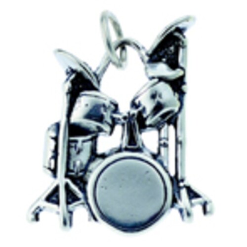 Sterling Silver Charm Drum Kit