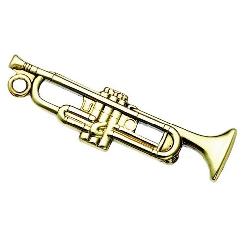Keychain Trumpet Polished Brass