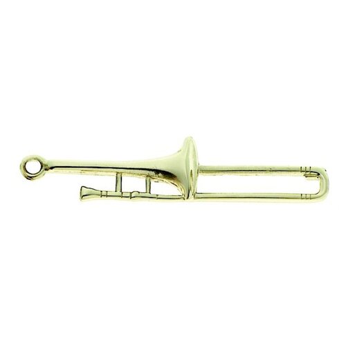 Keychain Trombone Polished Brass