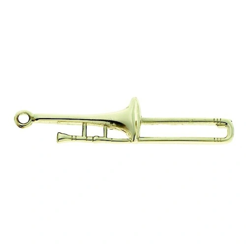 Keychain Trombone in Polished Brass