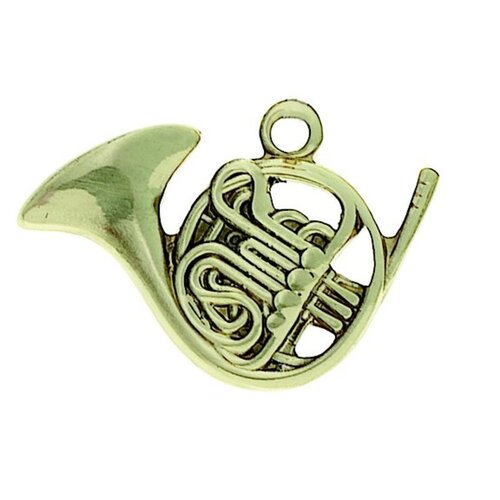 Keychain French Horn Polished Brass
