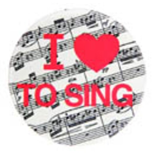 Metal Magnet I Love To Sing (Sheet Music)