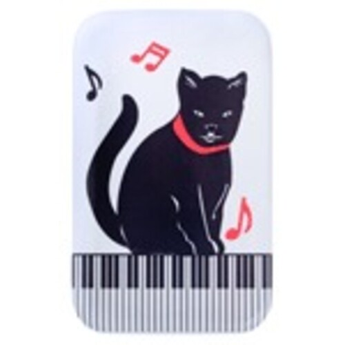 Metal Magnet Kitten On Keyboard