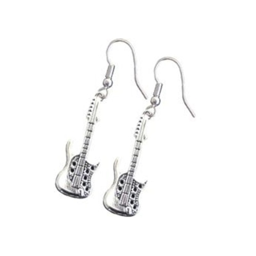 Black/Silver Electric Guitar Earrings by AIM Gifts