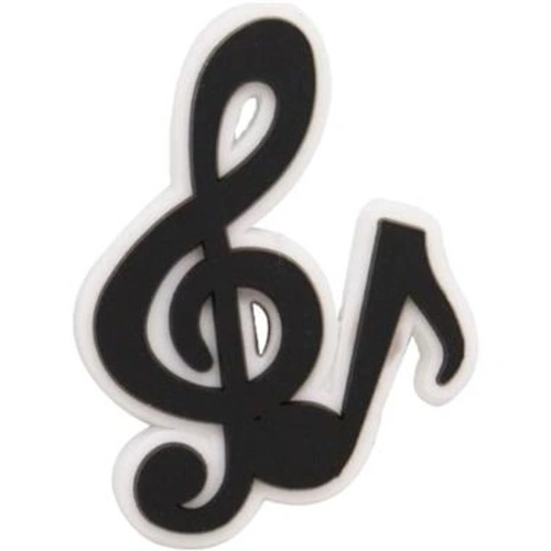 Treble Clef/Quaver Black Croc Shoe Charm
