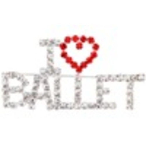Rhinestone Brooch I Love Ballet by AIM Gifts