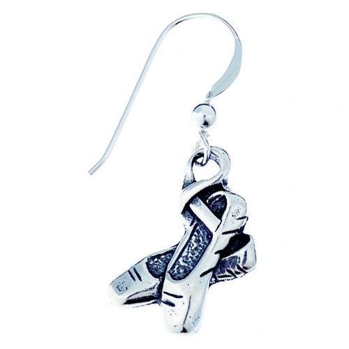 Sterling Silver Earring Ballet Slippers