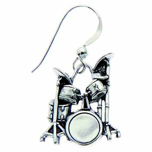 Sterling Silver Earring Drum