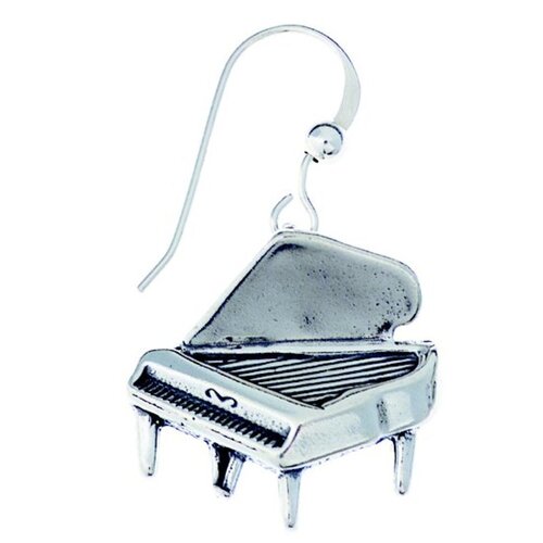 Sterling Silver Earring Grand Piano