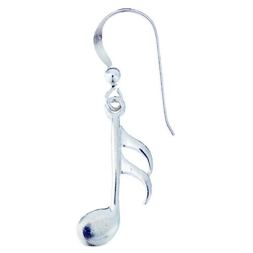 Sterling Silver Earring 16th Note
