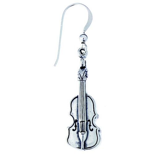 Sterling Silver Earring Violin