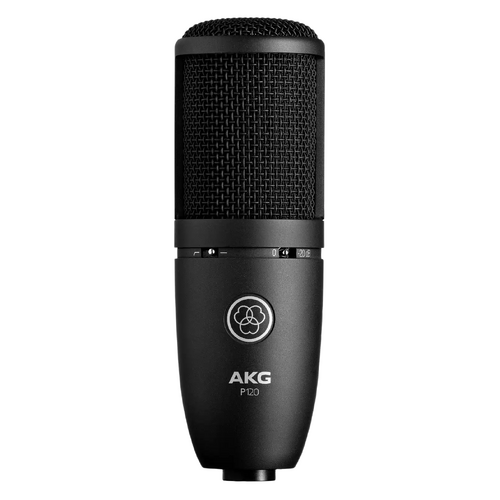 AKG P-120 True Condenser Recording Microphone, 2/3-Inch Diaphragm, Clear Sound, Ideal for Vocals & Instruments, Affordable Studio Mic
