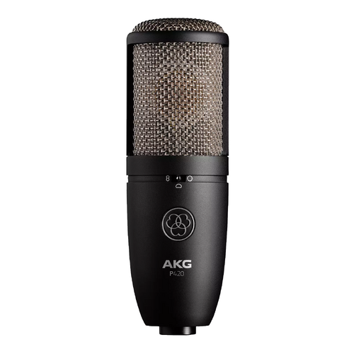 AKG P-420 Dual-Capsule Condenser Microphone - Multi-Pattern, High Sensitivity, 155dB SPL, Perfect for Studio Recording & Instruments