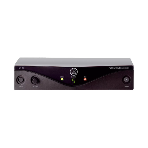 AKG SR-45A Half Rack Wireless Receiver, 8 Channel Presets, Space Diversity, XLR Output, Ideal for Performances & Conferences