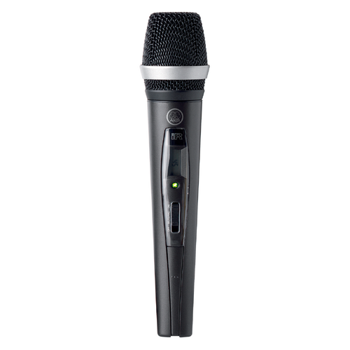 AKG HT470D5 Wireless Handheld Transmitter with D5 Capsule & Infrared Setup, Analog, Rugged Design, Low-Battery Info, Reliable Dipole Antenna