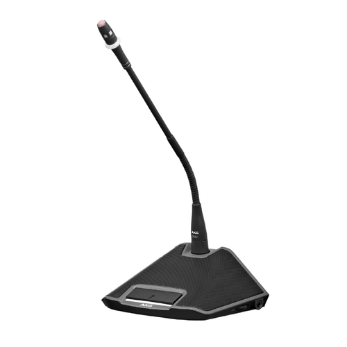 AKG CS3 DU 50 Delegate Microphone Station with Integrated Speaker, 2 x 3.5mm Headphone Outputs, PTT Key - Conference System Accessory
