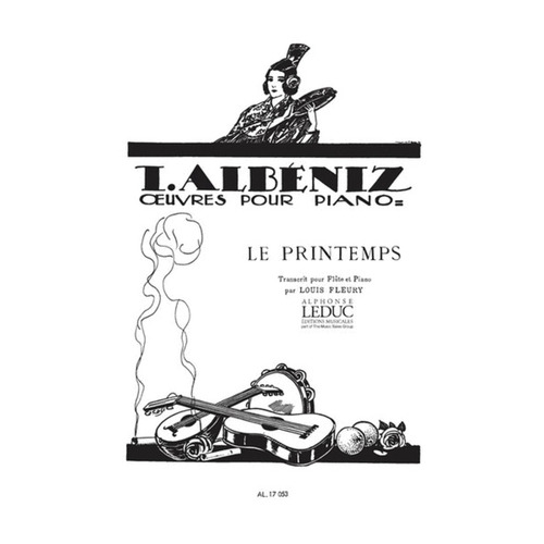 Albeniz - Le Printemps (Spring) For Flute/Piano (Softcover Book)