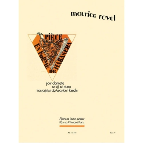 Piece en Forme de Habanera for Clarinet and Piano by Maurice Ravel