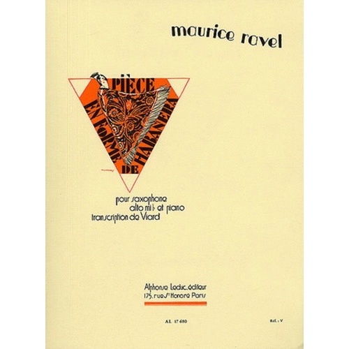 Ravel - Piece en Forme de Habanera for Alto Saxophone and Piano