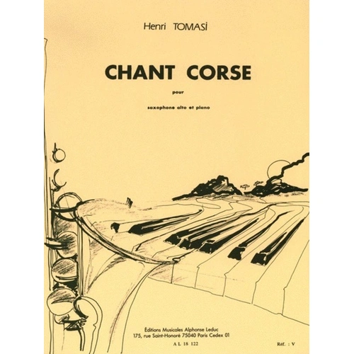 Tomasi Chant Corse for Alto Saxophone and Piano