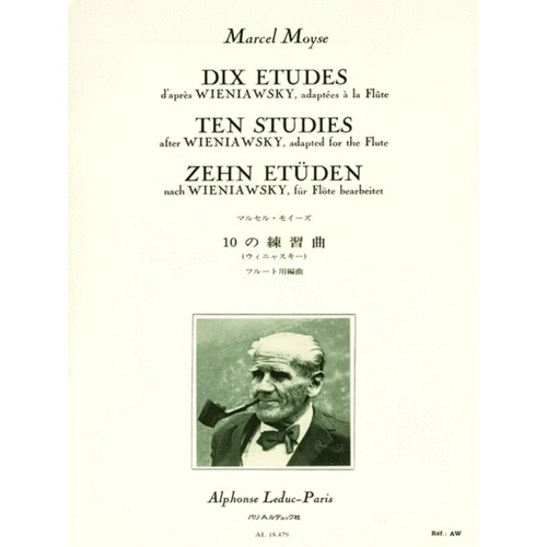 10 Studies After Wieniawsky for Flute by Marcel Moyse
