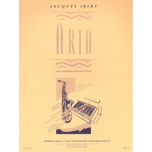 Ibert - Aria for Alto Saxophone and Piano