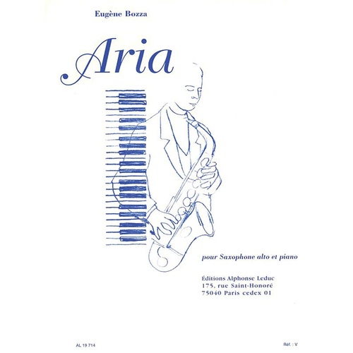 Bozza - Aria Alto Sax/Piano (Softcover Book)