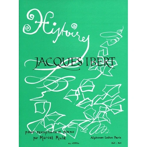 Ibert Histories 8 Extract for Alto Saxophone and Piano