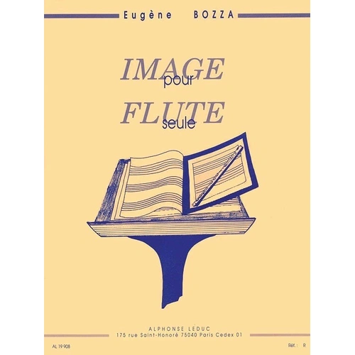 Bozza - Image Op 38 for Flute Solo by Eugene Bozza, Publisher Alphonse Leduc