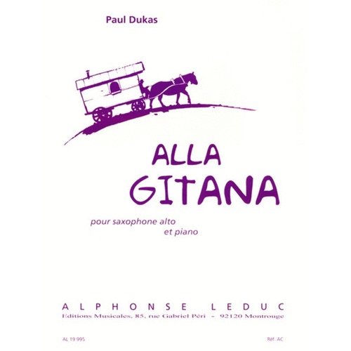 Dukas - Alla Gitana Alto Sax/Piano (Softcover Book)