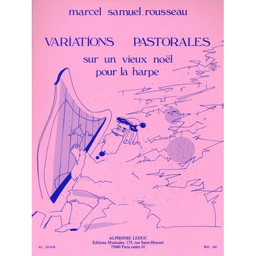 Variations Pastorales Sur Un Vieux Noel For Harp (Softcover Book)