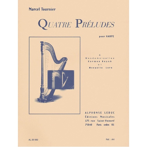 4 Preludes Op 16 Harp Solo (Softcover Book)
