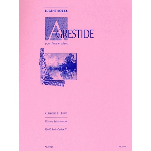 Agrestide Op 44 Flute/Piano (Softcover Book)