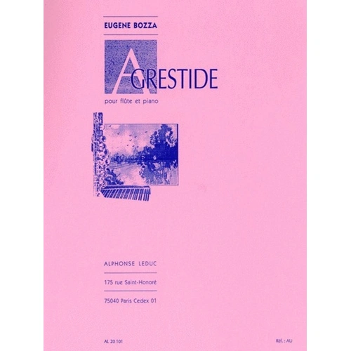 Bozza - Agrestide Op. 44 for Flute and Piano