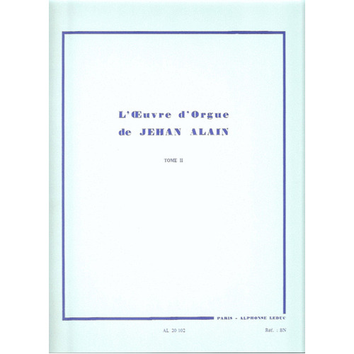 Alain - Organ Works Vol 2 (Softcover Book)