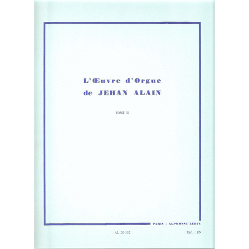 Alain - Organ Works Vol 2 (Softcover Book)
