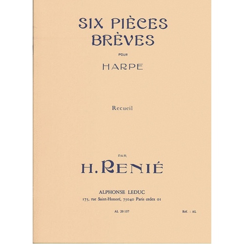 Renie - 6 Pieces Breves For Harp (Softcover Book)