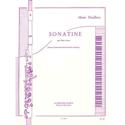 Dutilleux - Sonatine For Flute/Piano (Softcover Book)
