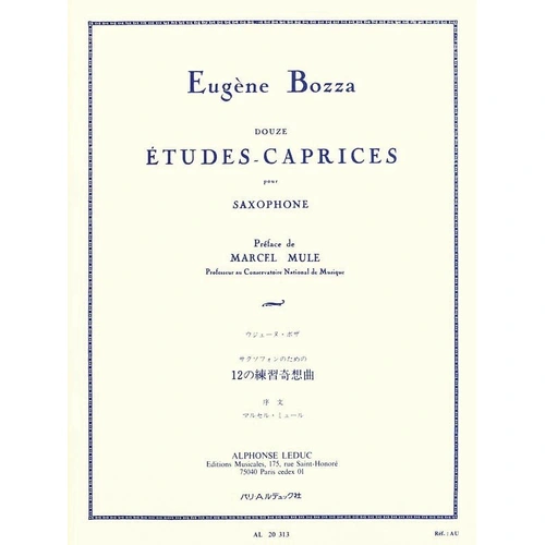Bozza - 12 Etudes Caprices for Saxophone Solo