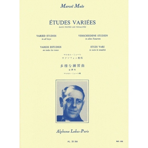Mule Varied Studies in All Keys for Saxophone by Marcel Mule, Alphonse Leduc