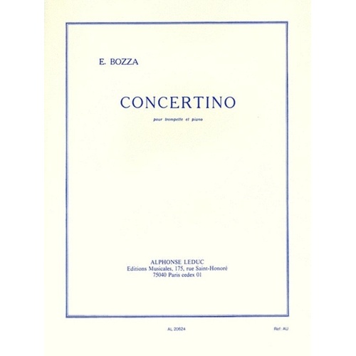 Concertino for Trumpet and Piano by Eugene Bozza, Alphonse Leduc