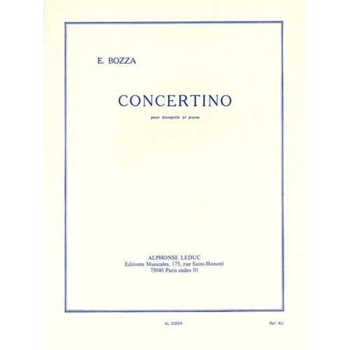 Concertino for Trumpet and Piano by Eugene Bozza, Published by Alphonse Leduc
