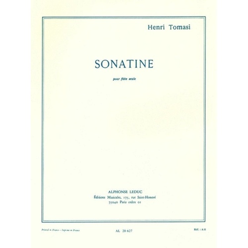 Sonatine for Flute and Piano by Henri Tomasi - Alphonse Leduc Edition