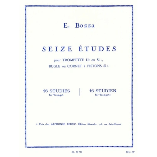 Eugène Bozza - 16 Etudes for Trumpet, Flugelhorn or Cornet