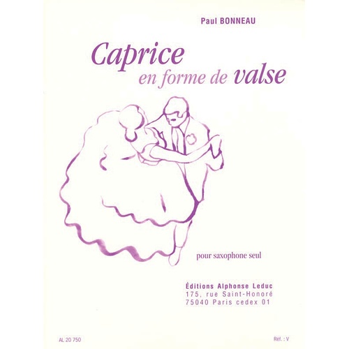 Caprice En Forme De Valse Saxophone (Softcover Book)