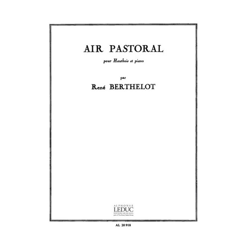 Berthelot - Air Pastoral For Oboe/Piano (Softcover Book)