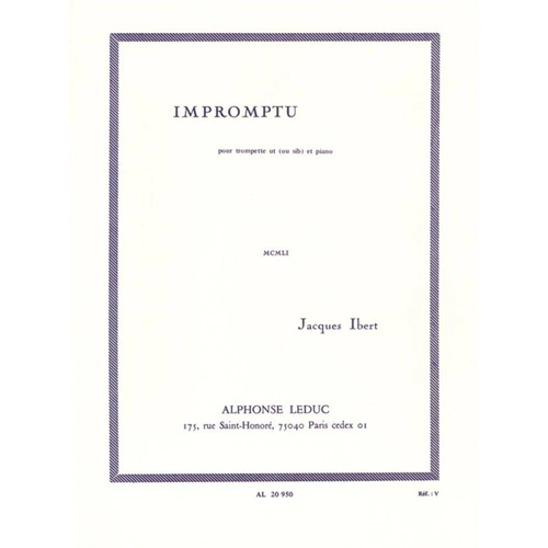 Ibert - Impromptu for Trumpet and Piano