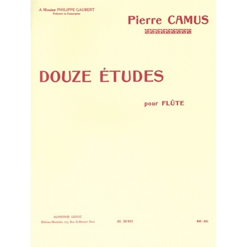 12 Etudes Flute (Softcover Book)