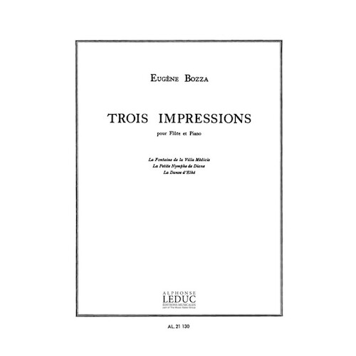 Bozza - 3 Impressions For Flute/Piano